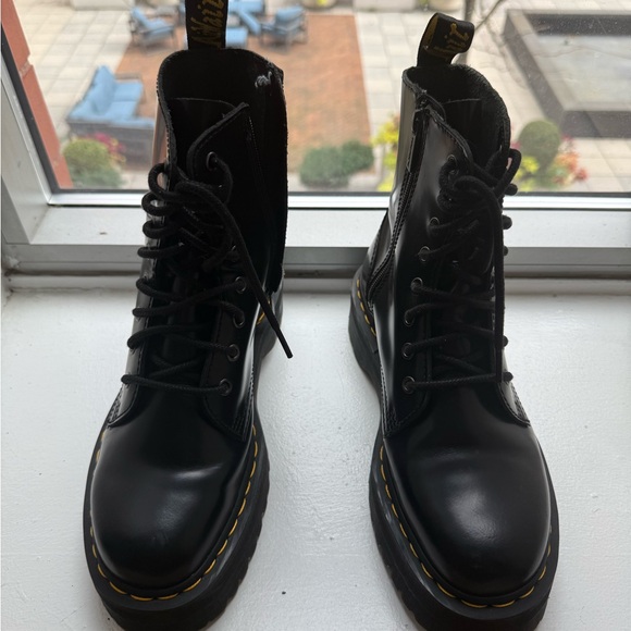 Dr. Martens Black Leather Jadon Boots